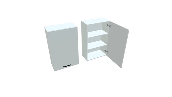 Шкаф на кухню В9 60, Белое гладкое Ламарти/Белый в Вологде - изображение