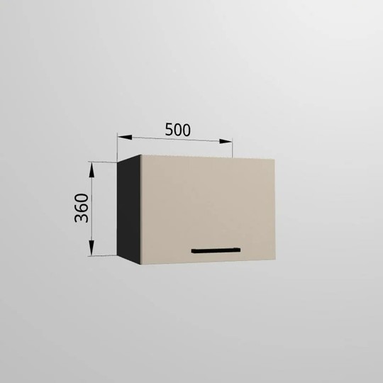 Навесной кухонный шкаф ВГ 50, Сатин/Антрацит в Вологде - изображение 1