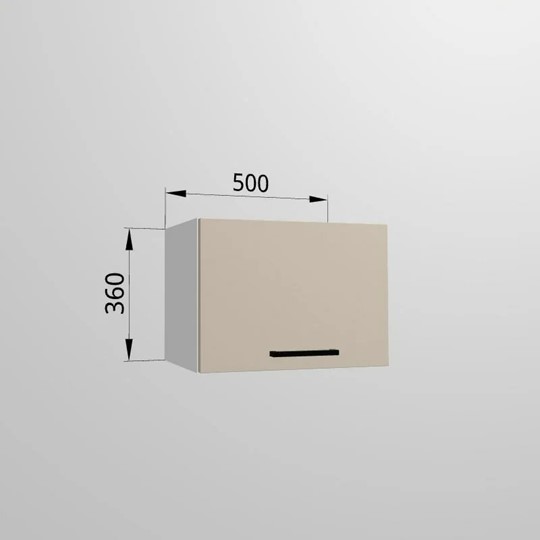 Кухонный шкаф ВГ 50, Сатин/Белый в Вологде - изображение 1