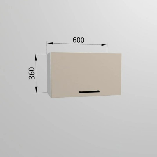 Шкаф настенный ВГ 60, Сатин/Белый в Вологде - изображение 1