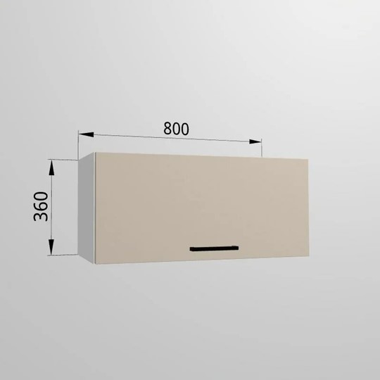 Кухонный шкаф ВГ 80, Сатин/Белый в Вологде - изображение 1