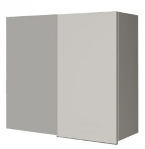 Навесной шкаф ВУП 760 Белое гладкое Ламарти/Антрацит в Вологде - предосмотр