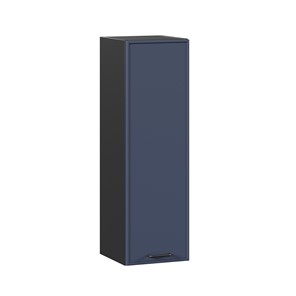 Шкаф настенный высокий 300 Индиго ЛД 298.410.000.150, Чёрный/Тёмно-синий в Вологде - предосмотр