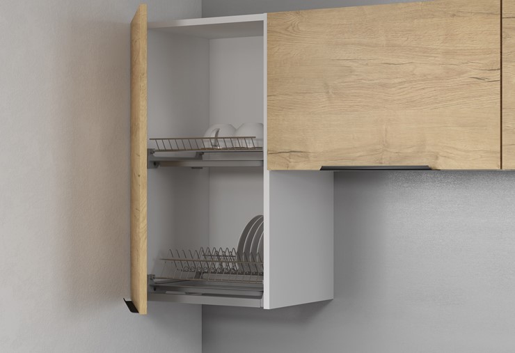 Кухонный шкаф навесной CORSICA Дуб Бофорд MHSU 4072.1 (400х320х720) в Вологде - изображение 2