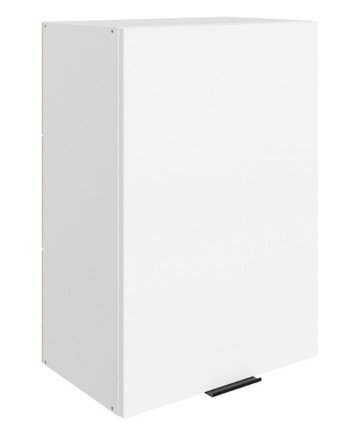 Навесной шкаф Стоун L500 Н720 (1 дв. гл.) (белый/джелато софттач) в Вологде - изображение