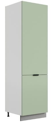 Шкаф-пенал Стоун 2 L600 (2 дв.гл.) (белый/полынь софттач) в Вологде - изображение