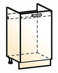 Шкаф рабочий под мойку Стоун L500 (1 дв. гл.) в Вологде - предосмотр