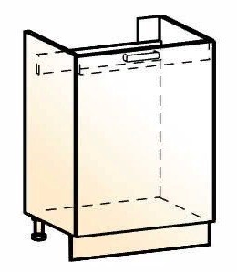 Шкаф рабочий под мойку Стоун L600 (1 дв. гл.) в Вологде - изображение