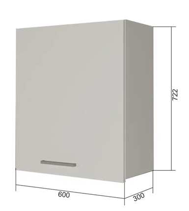 Кухонный шкаф ВС7 60, Роза/Белый в Вологде - изображение