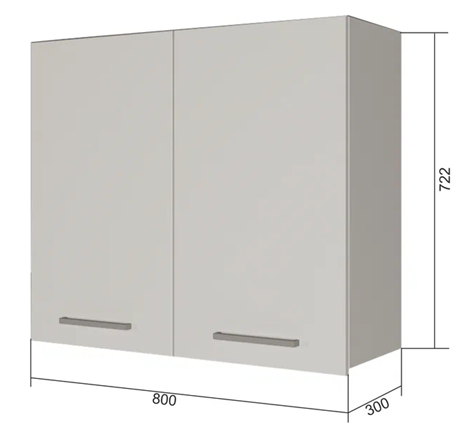 Кухонный шкаф ВС7 80, Роза/Антрацит в Вологде - изображение