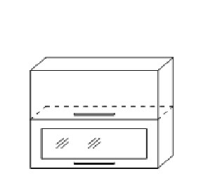 Шкаф кухонный Мыло, настенный с 2 откидными дверями 718*800*320, Ш2О 800 в Вологде - предосмотр