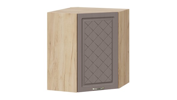 Угловой кухонный шкаф Бьянка 1В6У (Дуб крафт золотой/Дуб серый) в Вологде - изображение