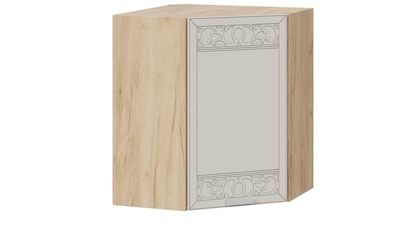 Кухонный угловой шкаф Долорес 1В6У (Дуб крафт золотой/Крем) в Вологде - изображение