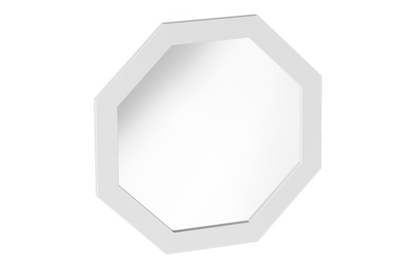 Навесное зеркало Калгари Дуб натуральный светлый/Белый матовый в Вологде - изображение