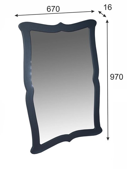 Зеркало настенное Берже 23 (серый графит) в Вологде - изображение 6