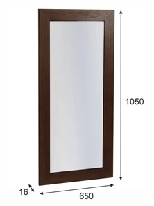 Зеркало настенное Берже 24-105 (Темно-коричневый) в Вологде - предосмотр 3