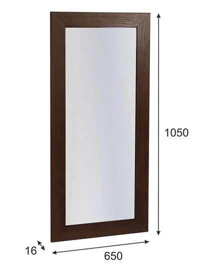 Зеркало настенное Берже 24-105 (Темно-коричневый) в Вологде - изображение 3