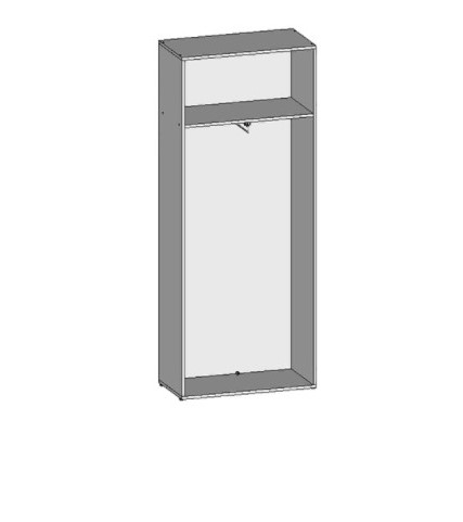 Шкаф для одежды НШ-5г, Серый в Вологде - изображение 1