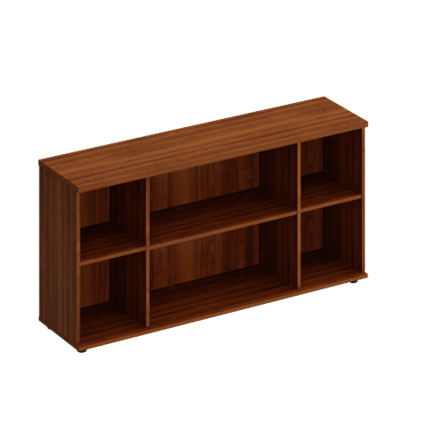 Каркас шкафа комбинированного низкого Комфорт, французский орех (154x38x75) К.521 в Вологде - изображение