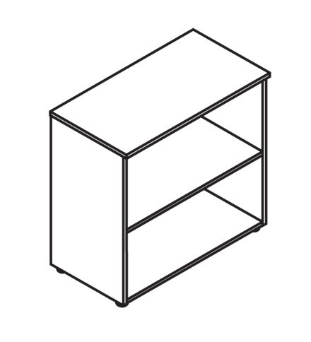 Низкий шкаф MORRIS Дуб Базель/белый  MLC 85.1 (854x423x821) в Вологде - изображение 1