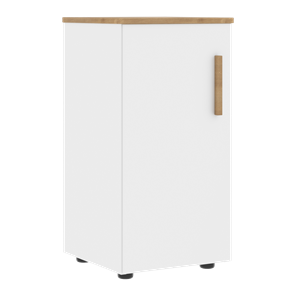 Шкаф колонна низкий с глухой левой дверью FORTA Белый-Дуб Гамильтон FLC 40.1 (L) (399х404х801) в Вологде - предосмотр