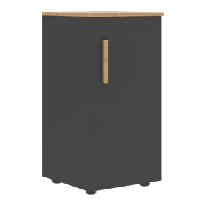 Низкий шкаф колонна с глухой дверью правой FORTA Графит-Дуб Гамильтон  FLC 40.1 (R) (399х404х801) в Вологде - предосмотр