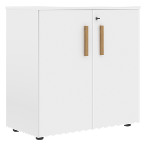 Низкий шкаф широкий с малыми дверцами FORTA Белый FLC 80.1(Z) (798х404х801) в Вологде - предосмотр