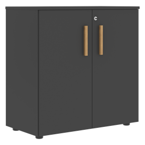 Низкий шкаф с малыми дверцами широкий FORTA Черный Графит FLC_80.1_Z__grafit.png FLC 80.1(Z) (798х404х801) в Вологде