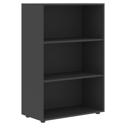 Низкий шкаф средний FORTA Черный Графит FMC 80 (798х404х1197) в Вологде - изображение