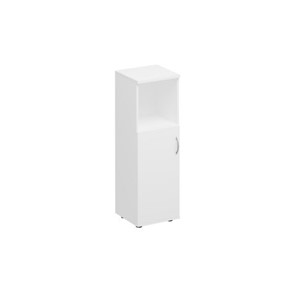 Шкаф для документов средний узкий полузакрытый Комфорт КФ, белый премиум (40x38x123) К.367 БП в Вологде