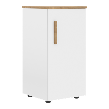 Низкий шкаф колонна с правой дверью FORTA Белый-Дуб Гамильтон FLC 40.1 (R) (399х404х801) в Вологде - изображение