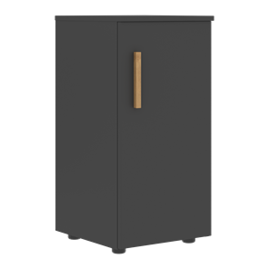 Низкий шкаф колонна с правой дверью FORTA Черный Графит FLC 40.1 (R) (399х404х801) в Вологде