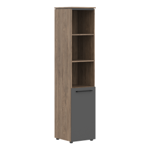 Шкаф колонна высокая с малой дверью MORRIS TREND Антрацит/Кария Пальмира MHC 42.5 (429х423х1956) в Вологде - предосмотр