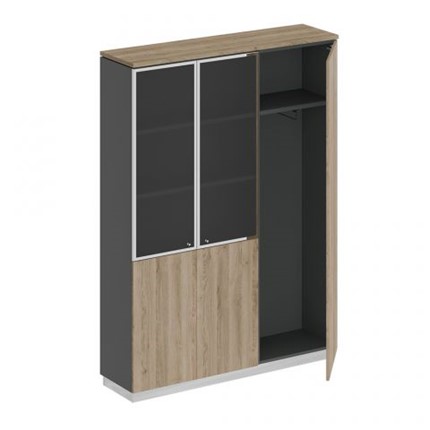 Шкаф комбинированный с гардеробом Bravo (150.2x40x203.4) СИ 310 ДС АР ДС/ХР в Вологде - изображение