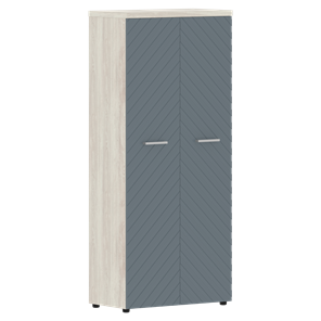 Шкаф с дверцами TORR LUX TLHC 85.1 с глухими дверьми и топом 854х452х1958 Сосна Эдмонт/ Серо-голубой в Вологде