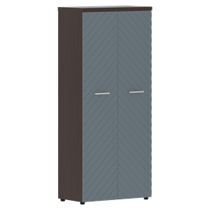 Шкаф с дверцами TORR LUX TLHC 85.1 с глухими дверьми и топом 854х452х1958 Венге Магия/ Серо-голубой в Вологде - предосмотр