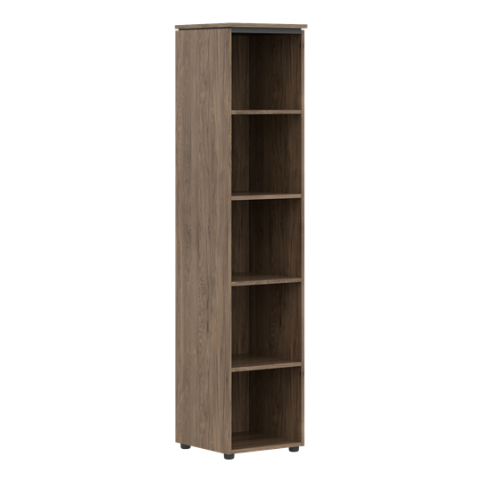 Шкаф с высокий  глухой дверью MORRIS TREND Антрацит/Кария Пальмира MHC 42.1 (429х423х1956) в Вологде - изображение 1