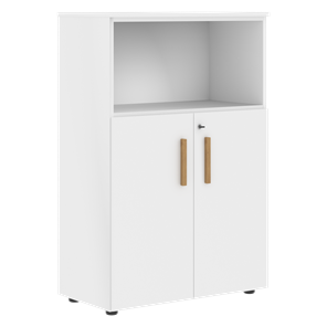 Шкаф с глухими малыми дверьми FORTA Белый FMC 80.1(Z) (798х404х1197) в Вологде - предосмотр