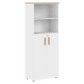 Шкаф с глухими средними дверьми FORTA Белый-Дуб Гамильтон FHC 80.6(Z) (798х404х1965) в Вологде