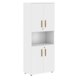 Шкаф с глухими малыми дверьми FORTA Белый FHC 80.4(Z) (798х404х1965) в Вологде