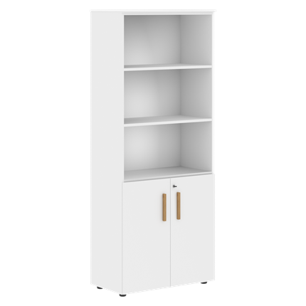 Широкий шкаф высокий FORTA Белый FHC 80.5(Z)  (798х404х1965) в Вологде - изображение