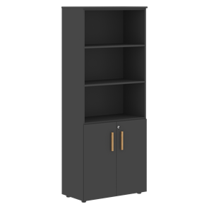 Шкаф  с глухими малыми дверями FORTA Черный Графит  FHC 80.5(Z) (798х404х1965) в Вологде - предосмотр