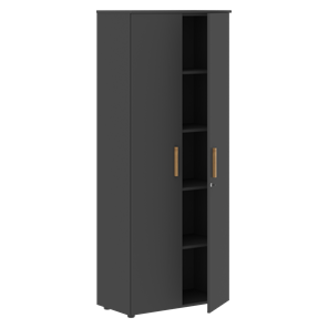 Шкаф широкий высокий FORTA Черный Графит FHC 80.1(Z) (798х404х1965) в Вологде