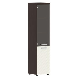 Шкаф-стеллаж TORR LUX TLHC 42.2 L колонка комбинированная с топом 435х452х1958 Венге/ Латте в Вологде