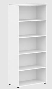 Шкаф колонка  с короткими глухими дверьми MORRIS  Дуб Базель/Белый MHC 85.4 (854х423х1956) в Вологде - предосмотр 2