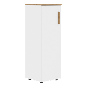 Средний шкаф колонна с глухой дверью левой FORTA Белый-Дуб Гамильтон  FMC 40.1 (L) (399х404х801) в Вологде