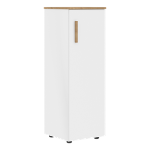 Шкаф колонна средний с правой дверью FORTA Белый-Дуб Гамильтон  FMC 40.1 (R) (399х404х801) в Вологде