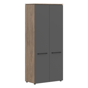 Шкаф высокий с глухими дверьми MORRIS TREND Антрацит/Кария Пальмира MHC 85.1 (854х423х1956) в Вологде