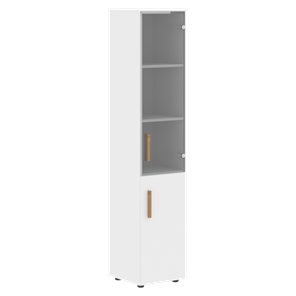 Шкаф колонна высокий с дверью FORTA Белый FHC 40.2 (L/R) (399х404х1965) в Вологде