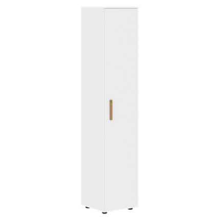 Высокий шкаф колонна с глухой дверью FORTA Белый FHC 40.1 (L/R) (399х404х1965) в Вологде - изображение